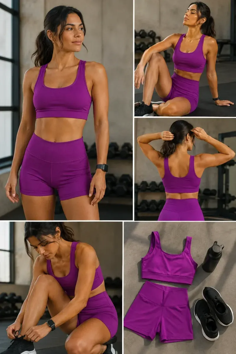 Conjunto de treino Short e Top Cintila